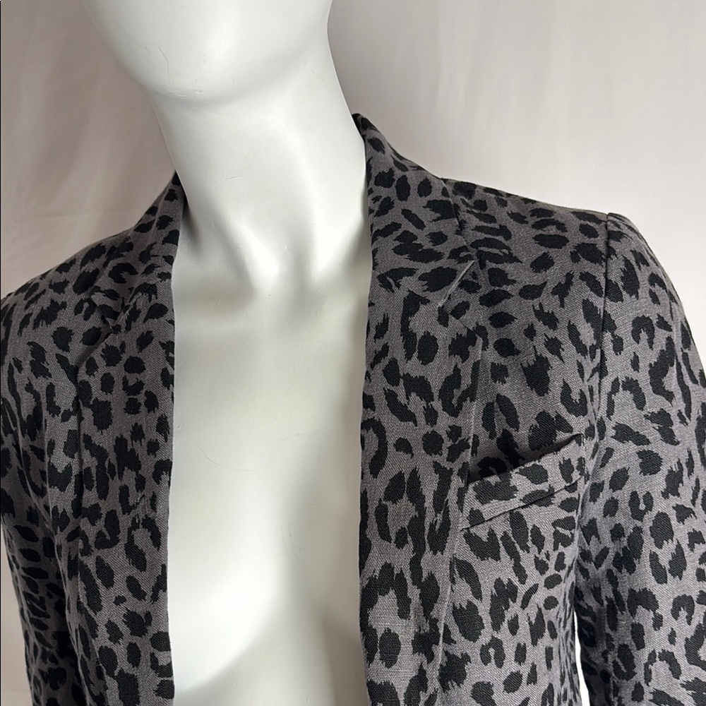 Joie Leopard Print Women's Blazer - Picture 4 of 6